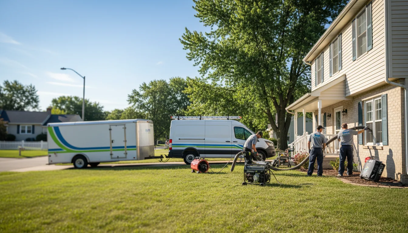Flooded Basement Restoration And Cleanup With Repair in Murray City, OH near me